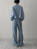542 High Waist Wide Denim Pants