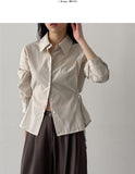 Ribbon Rocky Stripe Loose Fit Shirt