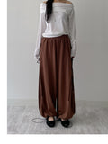 [2way!] Eyelet Wide Training Pants
