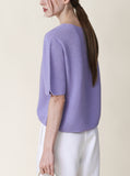 [Premium] Whole Garment Miru Short Sleeve Knitwear