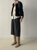 Double Layered Round Cardigan