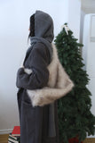 Odd knit hood muffler