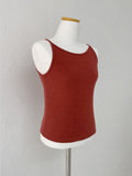 Rudin Boat Neck Ribbed Sleeveless