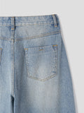 Amore curved stripe denim