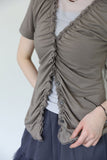 Medi lace button tee