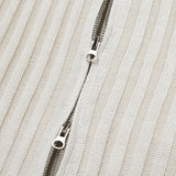 DL Ribbed Half Summer Zip-Up