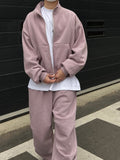 Cozy Hip-Hop Brushed Zip-Up