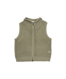 Summer Mesh Hood Vest Zip-up
