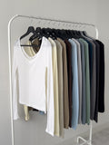 All Day Double V-Neck Long Sleeve T-Shirt
