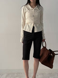 [Bustier SET] Serine Rib Cardigan T-shirt