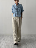 Breeze Denim Crop Shirt