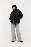 Frill cotton padding jumper