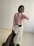 Mochi Angora Round Crop Cardigan