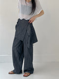 Loti Denim Wrap Mini Skirt