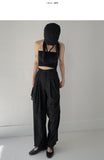 LeM Pintuck Wide Slacks