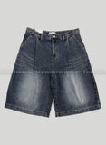 Grayish Washing Bermuda Denim