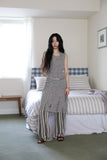 Boucle damage knit one piece