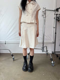 DOUBLE BUTTON SHORT JACKET