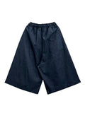 Double Pure Three Quarter Indigo Pants