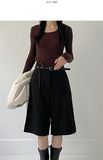 [24F/W] Semi Wide Bermuda Slacks