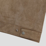 Western crop suede jacket