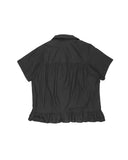SHIRRING FRILL SHIRT