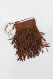 Ricky tassel suede crossbody bag