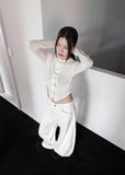 SOLID COTTON CURVED PANTS