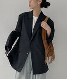Stripe Single Overfit Blazer