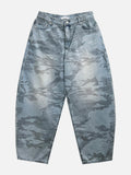 Tenor camo balloon denim pants