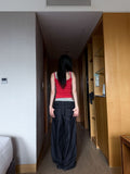 LAYERED DENIM PANTS
