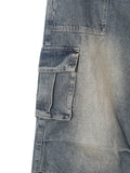 Mecha Zipper Detail Cargo Denim