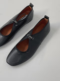 Pomp String Flat Shoes