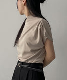 Milly Shirring Cap Sleeve T-Shirt