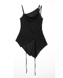 UNBAL DRAPE SLEEVELESS TOP