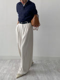 Mohair collar half knit