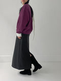 Greek V-neck Loose Fit Sweatshirt