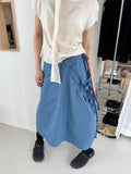 DOUBLE STRAP COTTON SKIRT