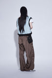 glossy tech pants