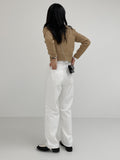 Cash Cable V-neck Knit