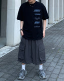 Nylon Big Cargo Bermuda Pants
