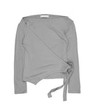 SHOULDER-HOLE WRAP TOP