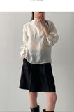 Solar Strap See-through Blouse