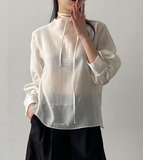 Solar Strap See-through Blouse