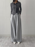 Connie Strap Pleated Wide Slacks