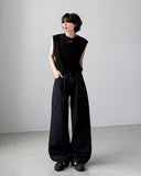 Oboe Pintuck Wide Denim