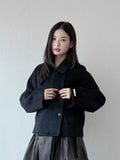 DOUBLE BUTTON WOOL COAT
