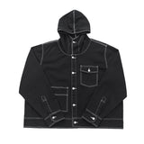 Bell Stitch Work Hood Jacket