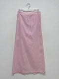 Shimmer Stripe Maxi Banding Skirt