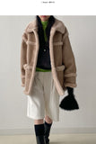 Mink reversible half mustang jacket